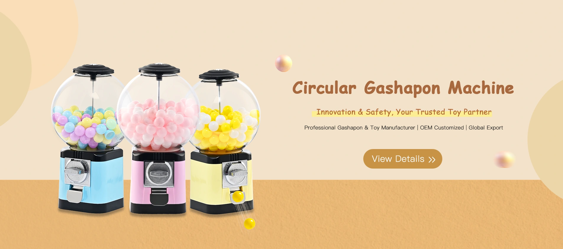 โรงงานเครื่องจักร Gashapon แบบวงกลมของจีน